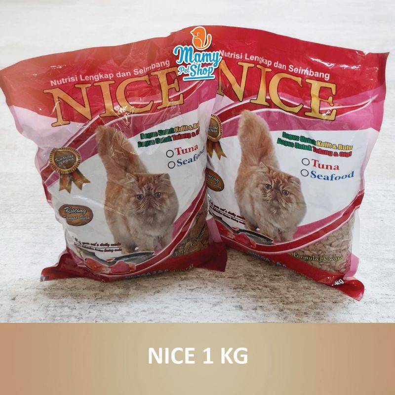 NICE 1 KG PAKAN KUCING