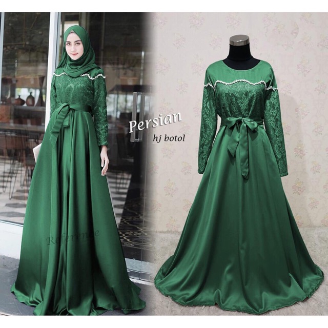 gamis pesta mewah persian /baju kebaya wisuda /gamis murah /wisuda