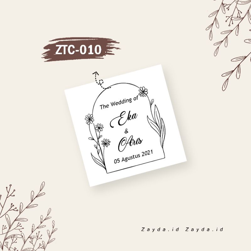 Kartu Ucapan Rustic/Kartu Ucapan Pernikahan/Kartu Ucapan Souvenir/Kartu Penukaran Souvenir