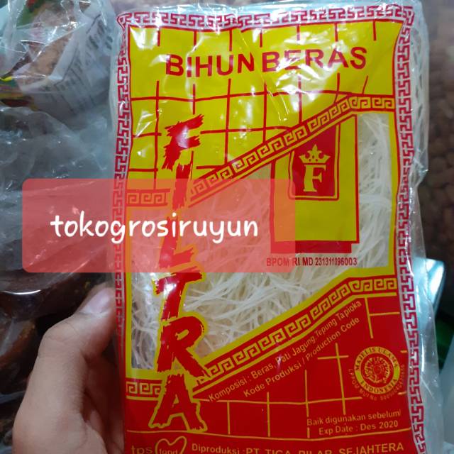 

Bihun filtra 130 gr tokogrosiruyun