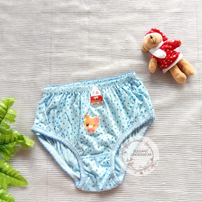 6 Pcs Celana Dalam Anak Perempuan - Random Motif Mix Warna - Murah Berkualitas