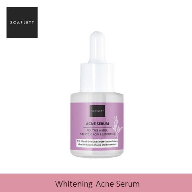 [ ECER / BPOM ] SCARLETT WHITENING ACNE / BRIGHTLY AFTER SERUM