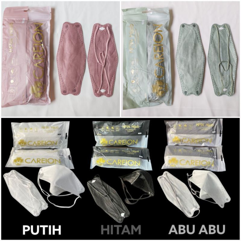 [MURAH ECER] Masker HIJAB / KF94 HIJAB / Masker Korea 4 Lapis 3D / KN95 HIJAB / Masker EARLOP HIJAB 