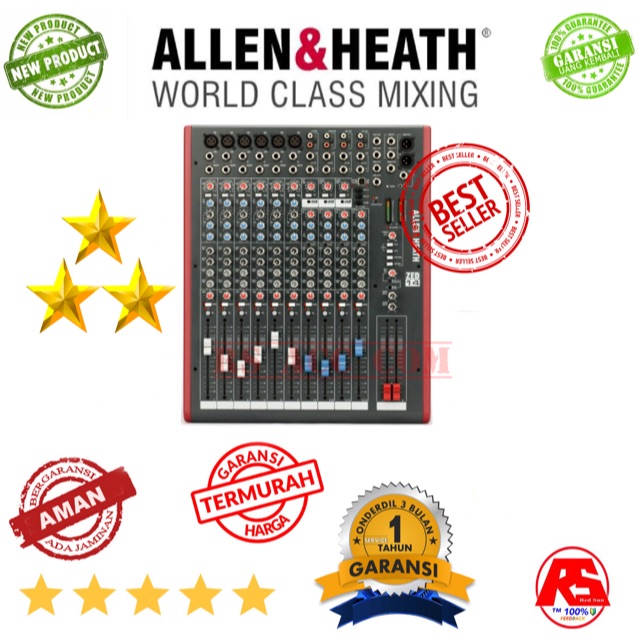 MIXING ALLEN HEATH ZED14 VOKAL HD 14 CHANNEL