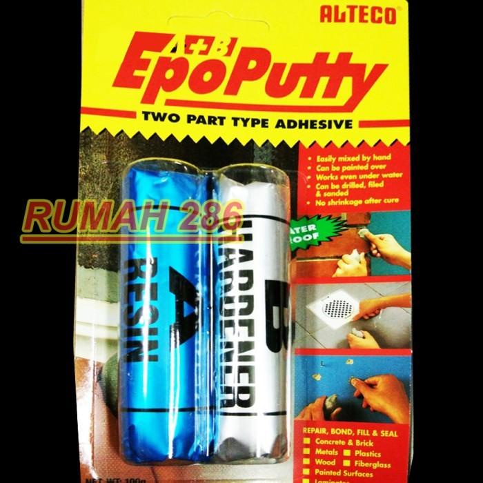 Glue Lem Radiator Dan Blok Mesin Epo Putty, Lem Anti Panas , Lem Besi Kuat