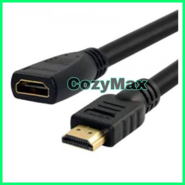 [CZM] KABEL HDMI EXTENSION MALE TO FEMALE 30 CM / 0.3 METER