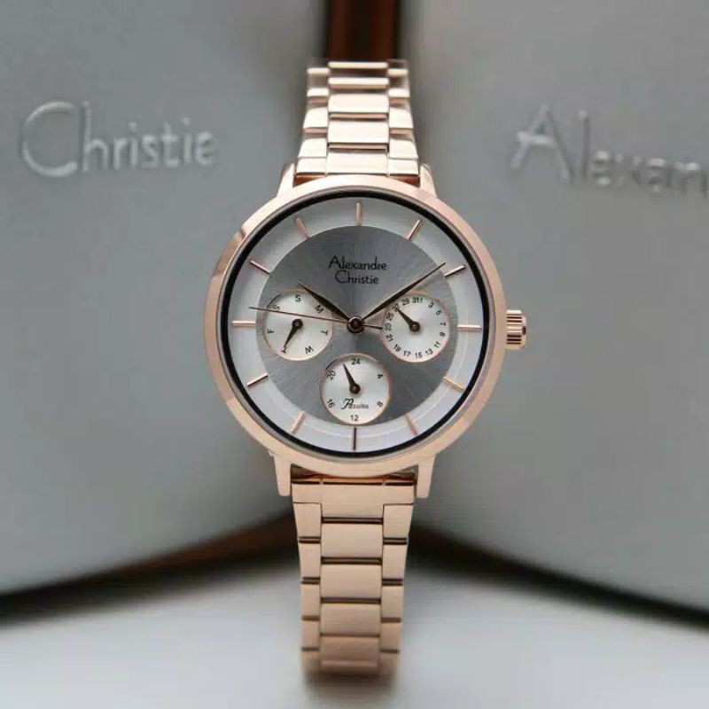 JAM TANGAN WANITA ALEXANDRE CHRISTIE AC 2871 ROSEGOLD