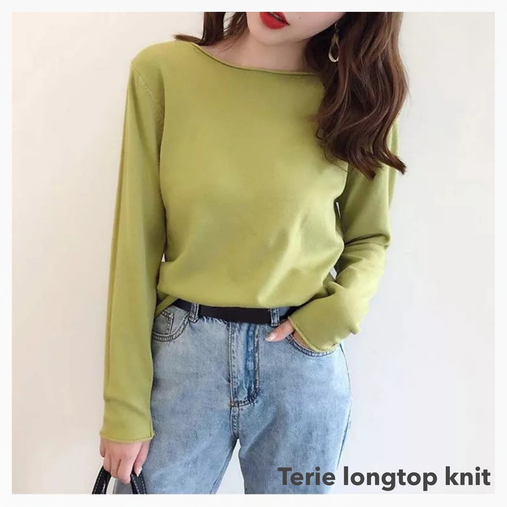 Terie longtop knit -Thejanclothes