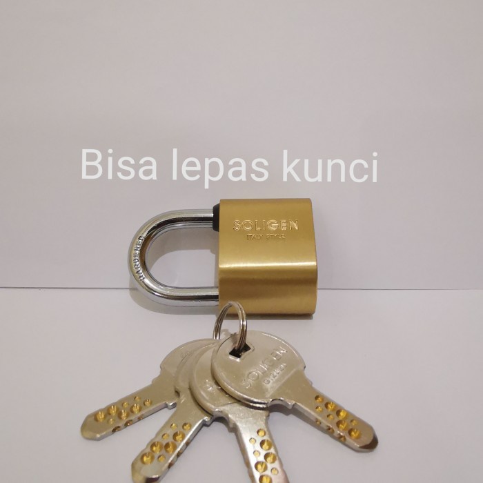 BISA COD Gembok Soligen 40 Leher Pendek - per, 40 mm pendek