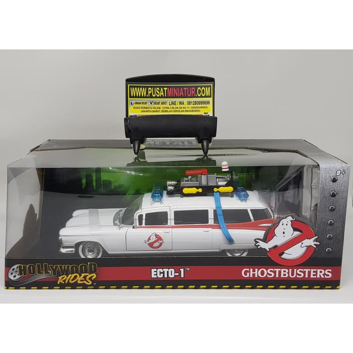 GHOSTBUSTERS ECTO 1 - SKALA 24 - JADA HOLLYWOOD RIDES (DIECAST)