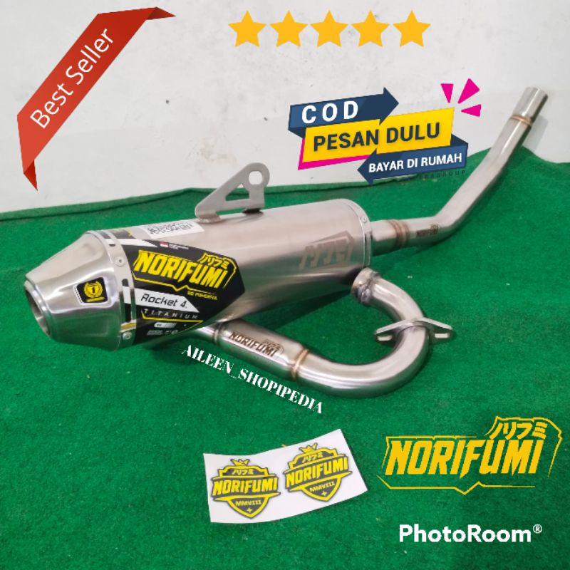 Knalpot klx knalpot dtracker knalpot crf knalpot wr 155 Norifumi Rocket 4 Titanium Stainless