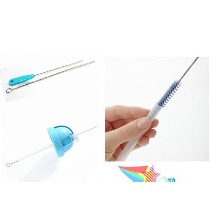 2 PCS STRAW BRUSH Sikat Sedotan Botol Minum Anak Bayi Pembersih KANDILA  KDL06-01