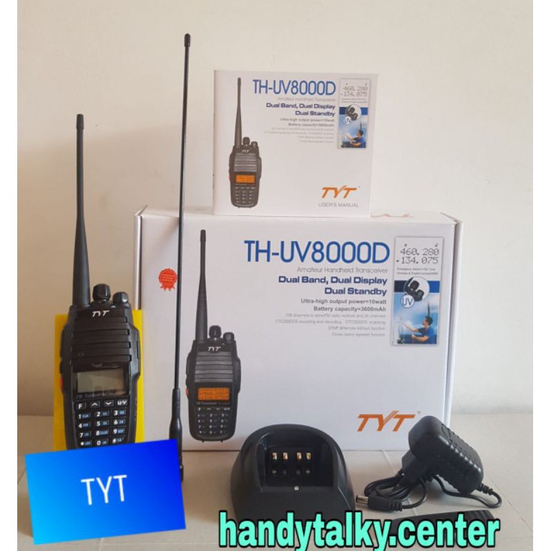 HT TYT TH-UV8000D POWER 10 WATT DUAL BAND + FM RADIO