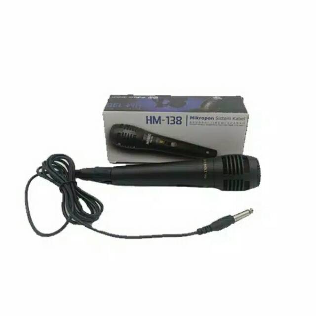 MIC KABEL MIK MURAH /MICROPHONE SISTEM KABEL HOMIC HM 138 SUARA NGEBASS/MIKROPON PENGERAS SUARA