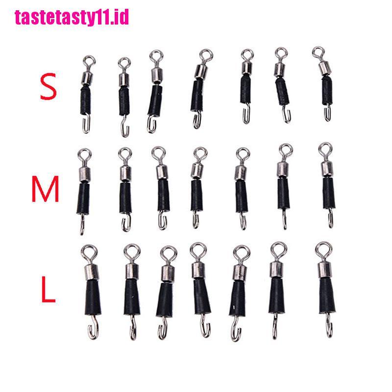 【TTID】10pcs Ball Bearing Swivel Solid Rings Quick Fast Link Fishing Connector H