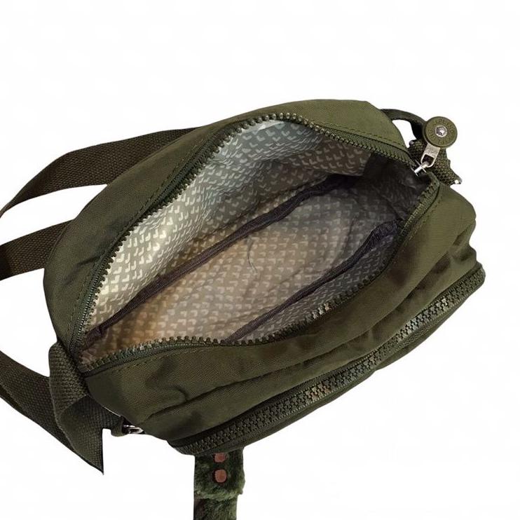 BJS.5252 • NEW TAS KIPLING SELEMPANG NYLON KP-7189 WATERPROOF IMPORT