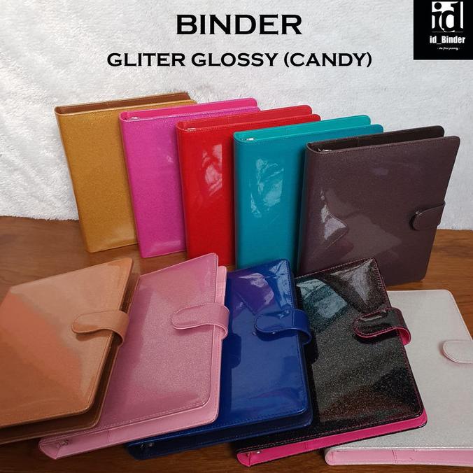 

Binder Gliter Glossy (Candy) 10 Warna Pilihan A5 Dan B5 Terlaris