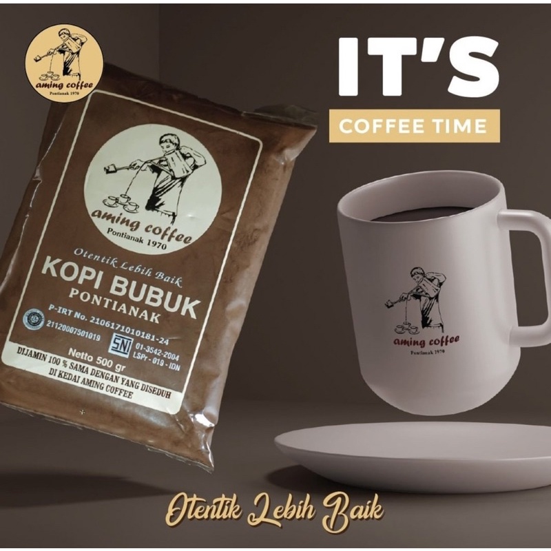 

Kopi Bubuk Aming ASLI KALIMANTAN (500g)