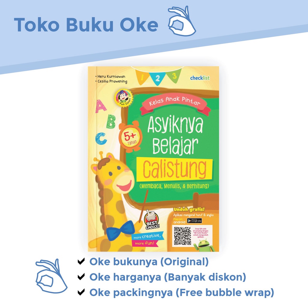 Jual Buku Latihan Kelas Anak Pintar Asyiknya Belajar Calistung Baca ...