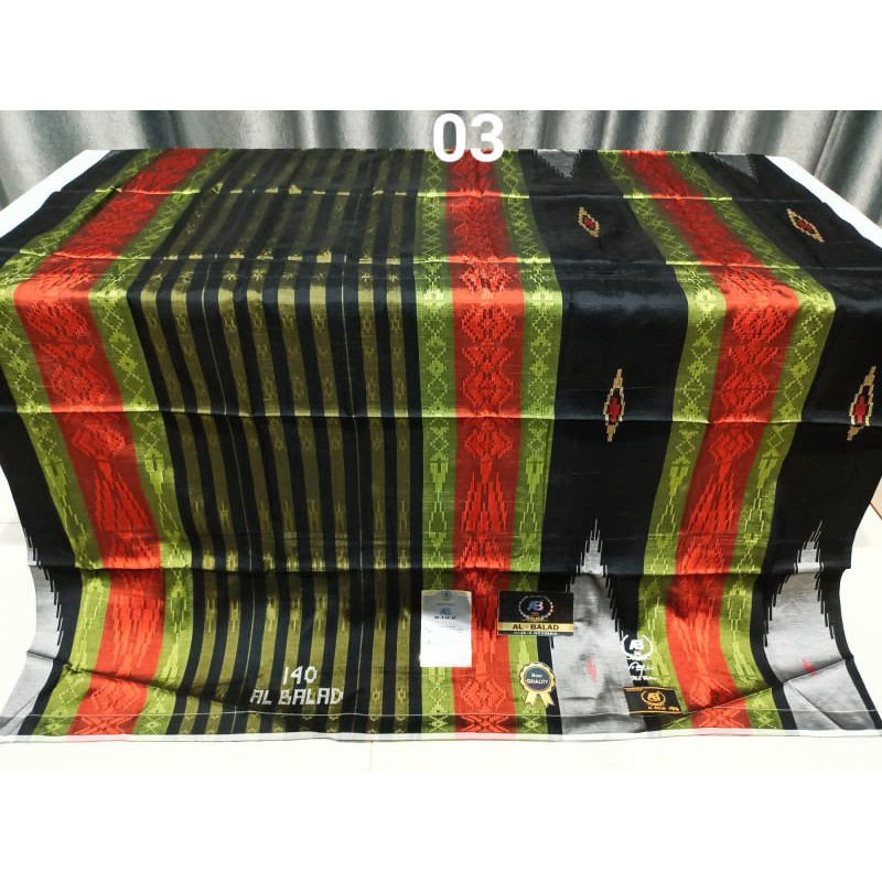 (TERBARU) SARUNG AL BALAD 140 MESRES JAHIT TENGAH SUTERA/ALBALAD 140 (BISA COD)