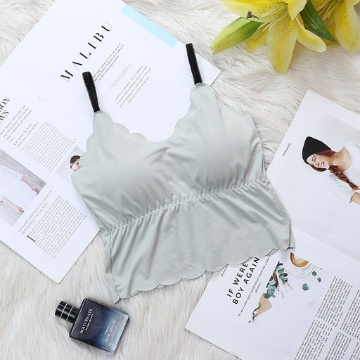 ♕ Tmall ♕ TM-096 TANKTOP BRA 2021 WITH CUP BH SINGLET WANITA IMPORT ATASAN WANITA TERBARU-4