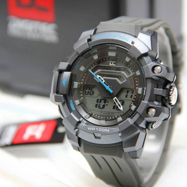 JAM TANGAN PRIA DIGITEC COLLECTION DD5005 STRAP GREY ORIGINAL GARANSI RESMI 1 TAHUN