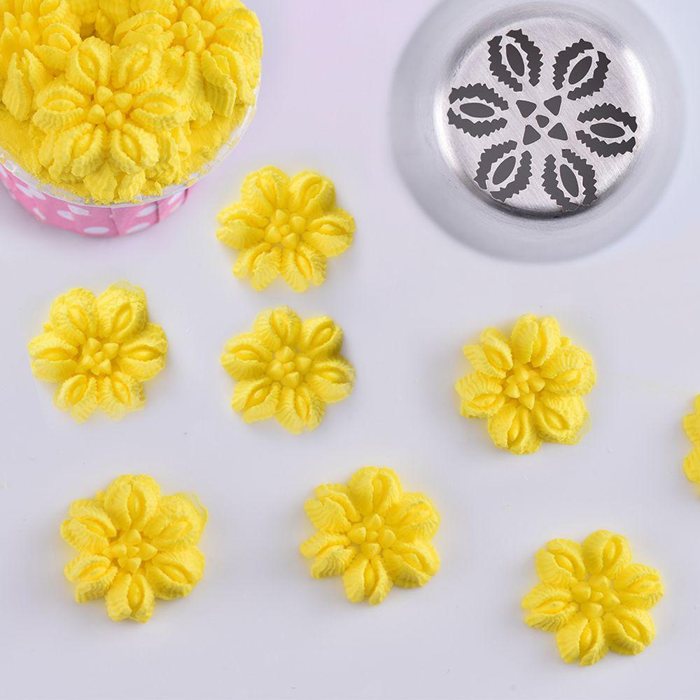 Solighter 1/2PCS Icing Piping Nozzle Perlengkapan Dapur Bakery Pastry Tips Fondant Cupcake Cetakan Kue