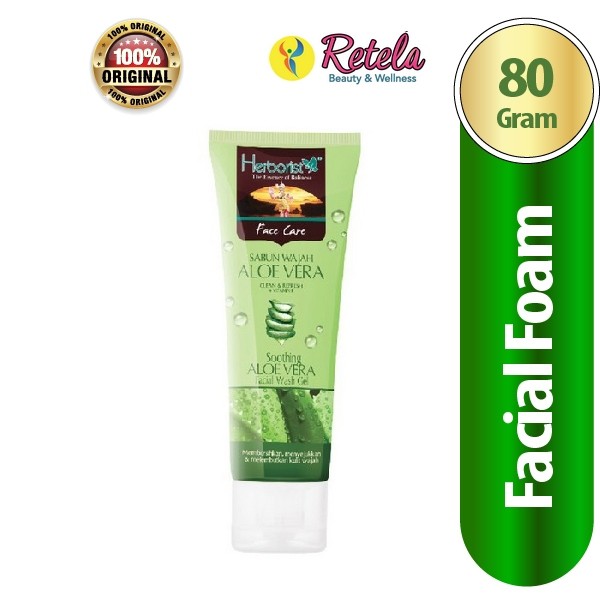 (ISI 3) Herborist Aloe Vera Facial Wash Gel 80G\Pembersih Wajah\Sabun