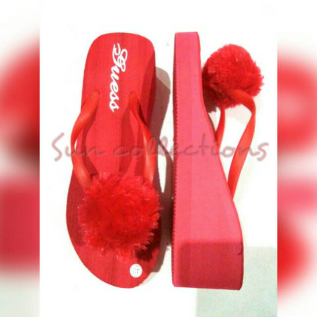 Wedges Pompom Guess 5 Cm / Pompom wedges