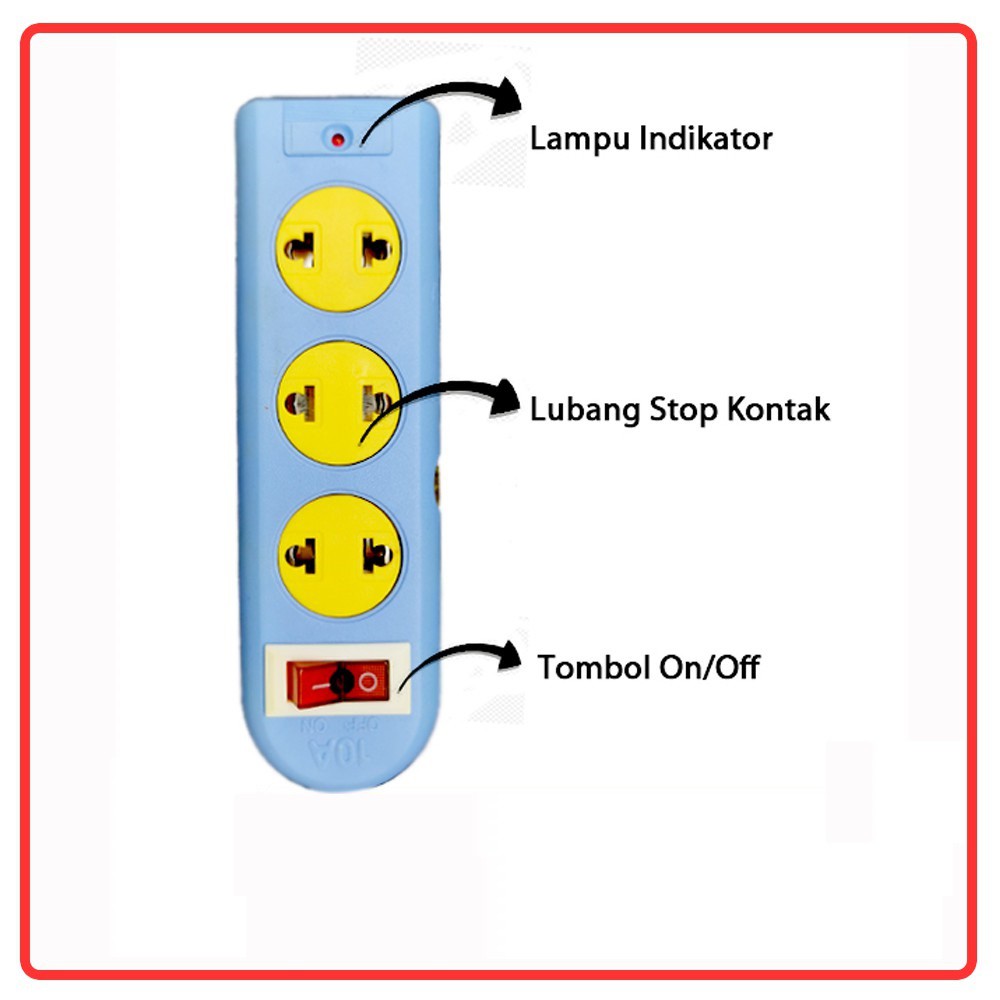 Stop Kontak 3 Lubang 1.5 Meter Oscar / Colokan Listrik 3L 1.5m / Terminal Stopkontak Oscar 3 lubang