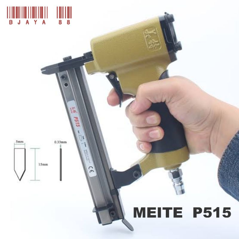 MEITE P515 GUN FLEXI AIR NAILER GUN STAPLES ANGIN PAKU LURUS BINGKAI