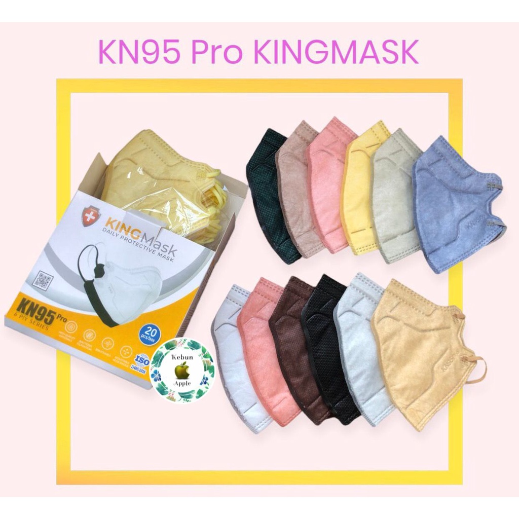 Masker KN95 KINGMASK 6PLY PRO isi 20 PCS Original