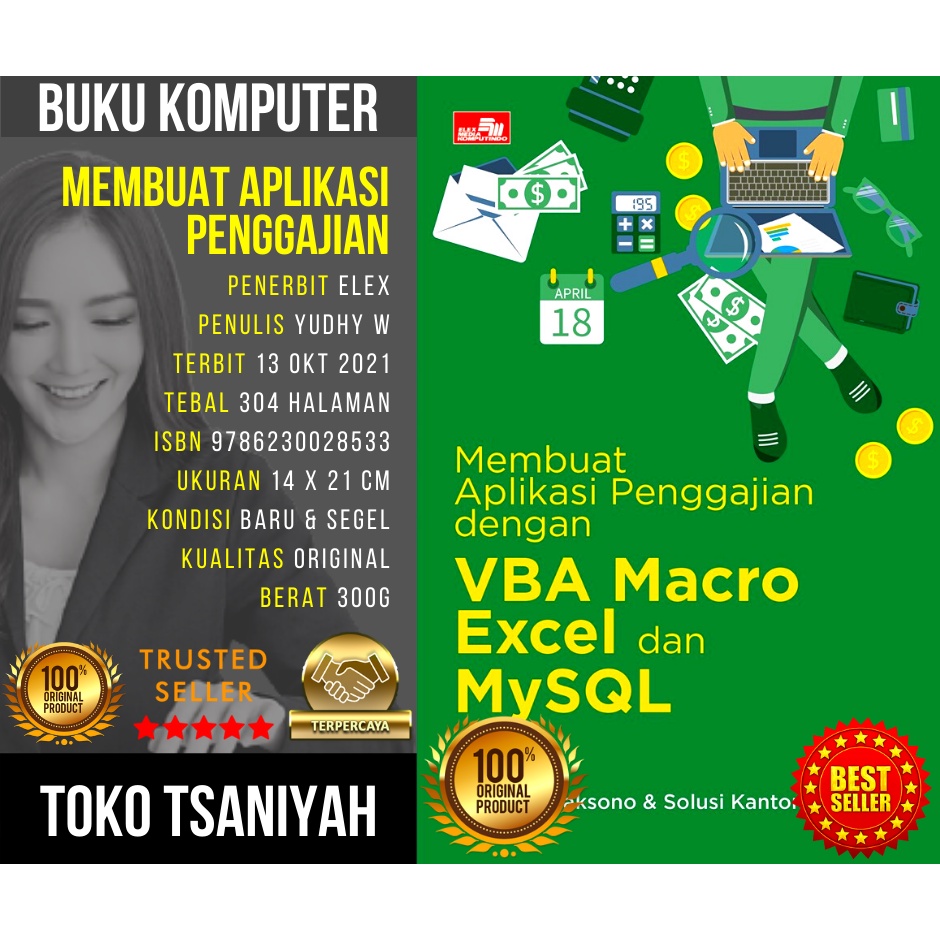 Buku Microsoft Excel Membuat Aplikasi Penggajian dengan VBA Macro Excel dan MySQL Yudhy Wicaksono Bu