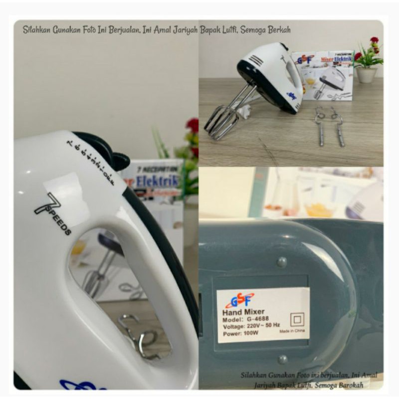 Hand Mixer Elektrik GSF 4688