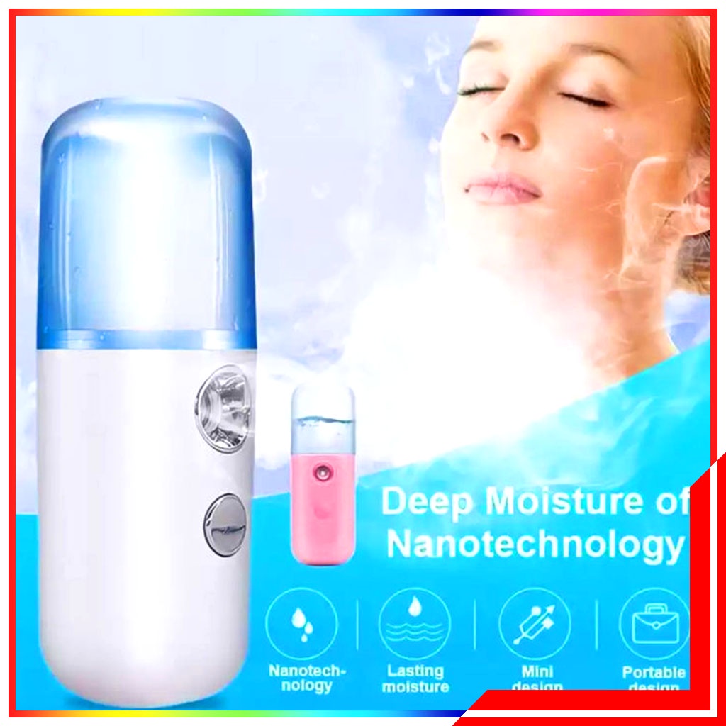 Mini 30Ml Nano Mist Semprot Semprotan Kabut Air Nano Penyemprot Kabut Air Nano Mini Yang Bisa Diisi Ulang untuk Pelembab dan Air Pelembab Instrumen Kecantikan