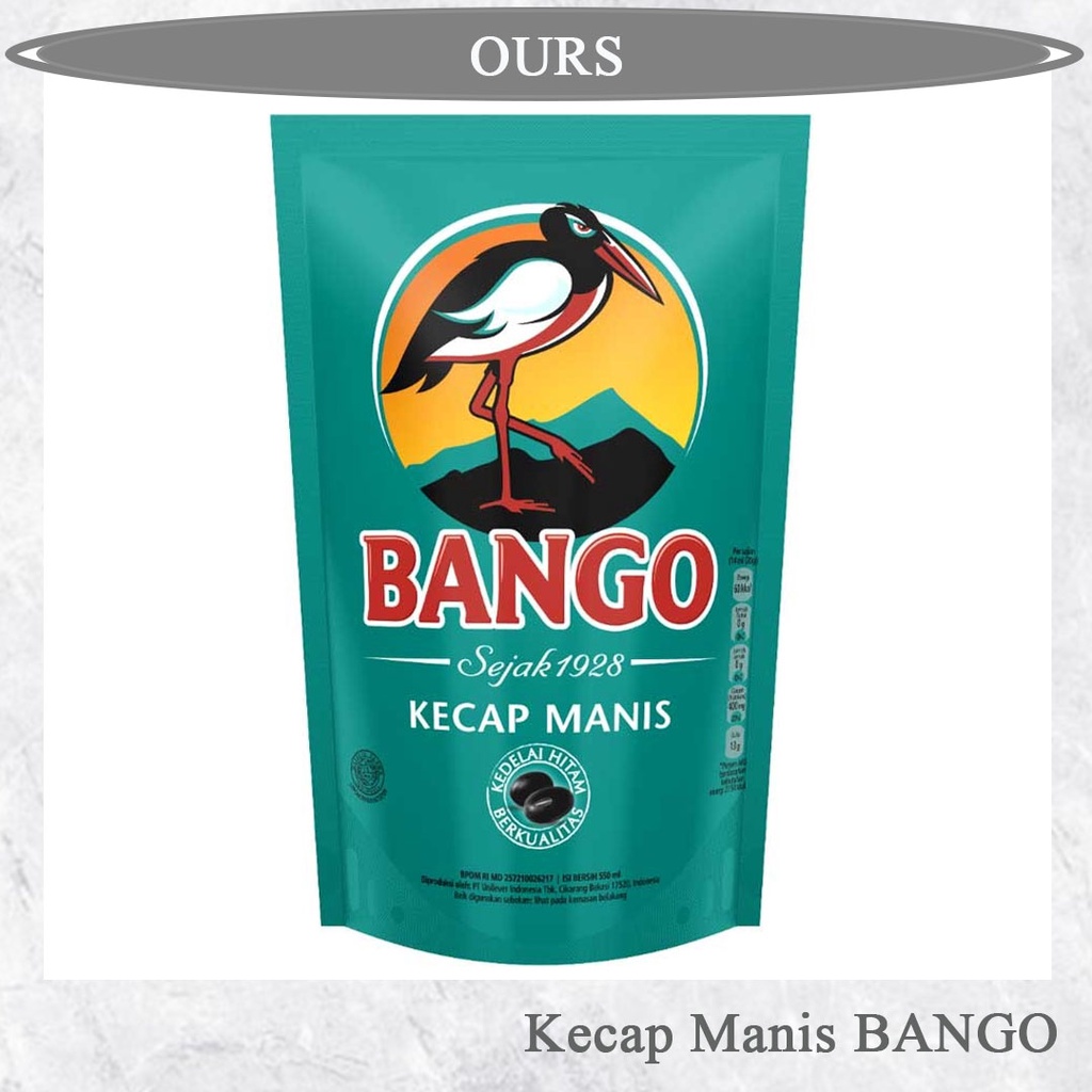 

BANGO Kecap Manis Pouch 520Ml - Kecap Manis Refill, Soy Sauce, Kecap Manis Botol