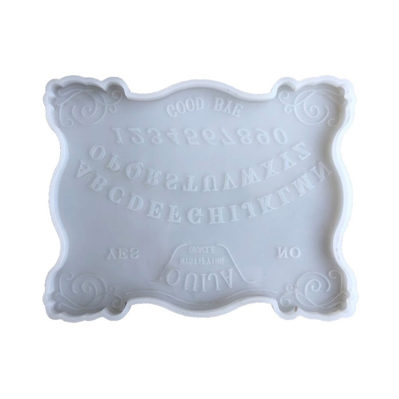 SIY  Mirror OUIJA Game Mat Epoxy Resin Mold Tray Serving Plate Silicone Mould DIY Crafts Ornaments Home Decorations Tool