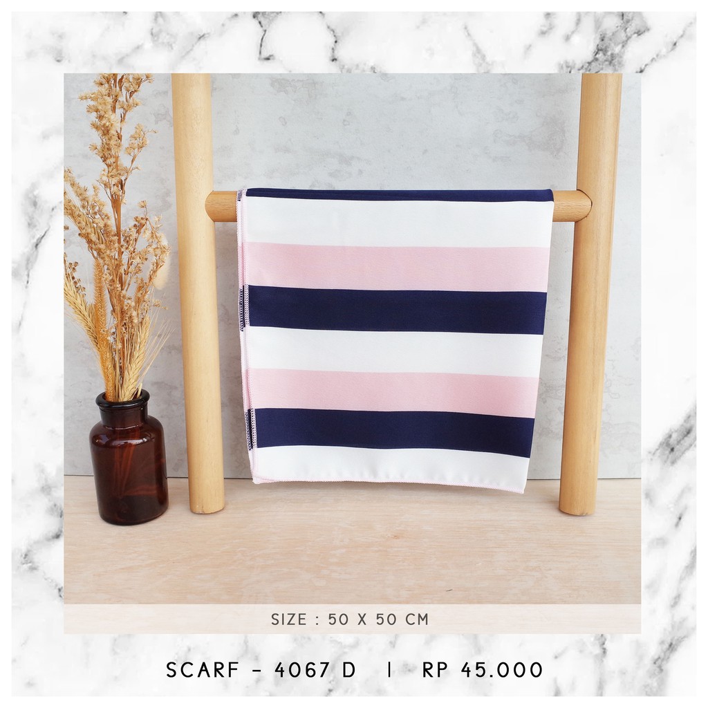 NECK SCARF / SYAL KOREA / SCARF PATTERN (SIZE 50 X 50 CM) - 3889 / 4067-4067 D