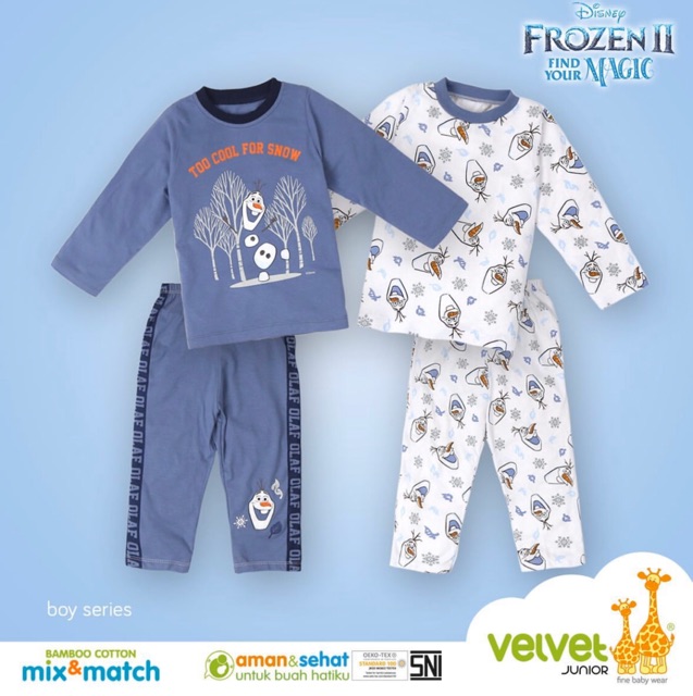 Velvet junior bamboo cotton Mix&amp;match Frozen series