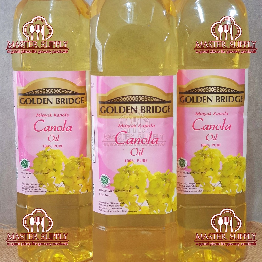 

CANOLA OIL GOLDEN BRIDGE 1 LITER / MINYAK KANOLA 1 LT / BEST SELLER