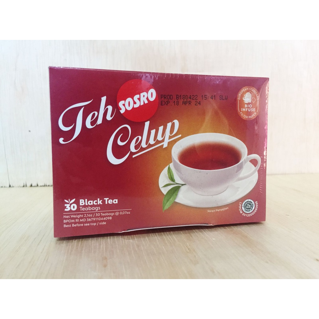 

Teh Celup Sosro isi 30 sachet Teh Seduh Celup Black Tea 30teabag