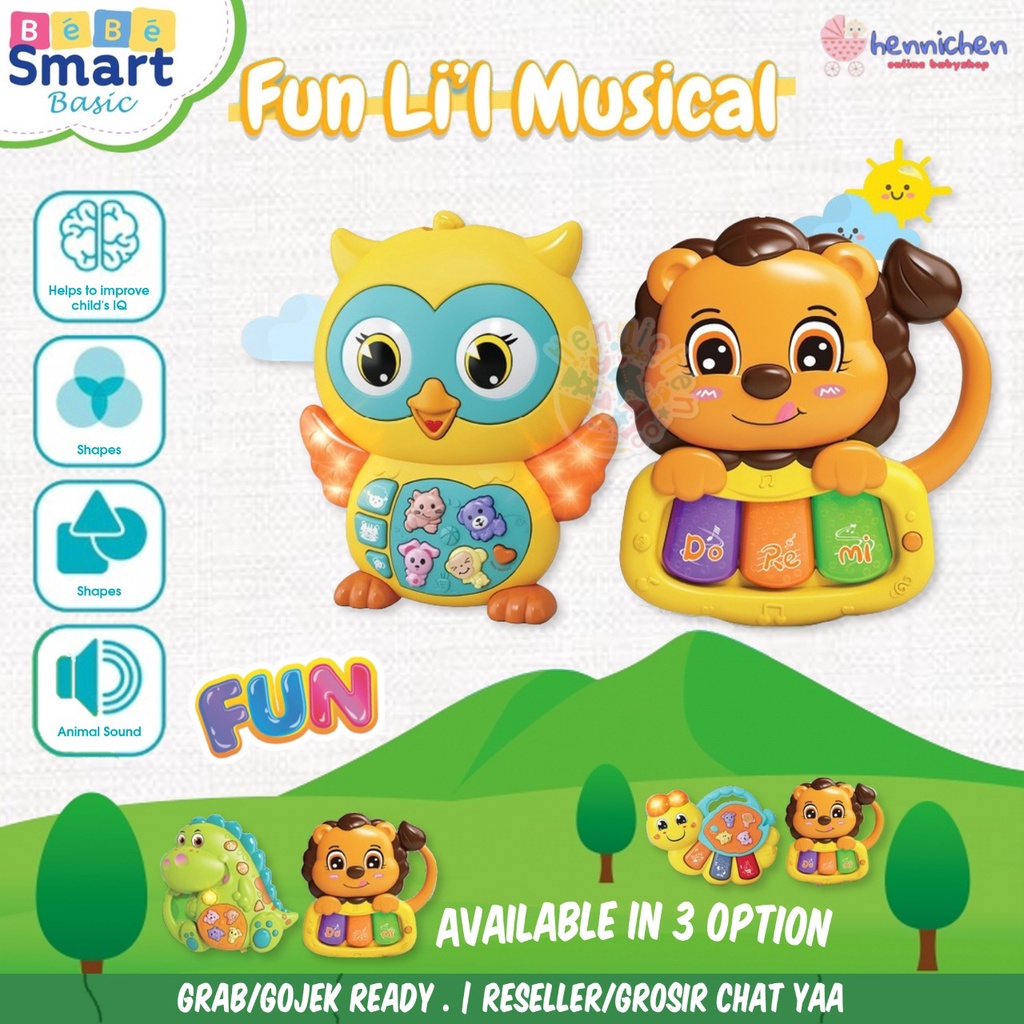 Bebe Smart - Fun Li'l Musical - Capterppilar Mainan anak Mainan PIano