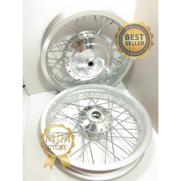 Velg Sepaket Ring 14 215 300 Tapak Lebar Jari Jari Cakram Depan Motor Mio Xeon M3 Beat Vario Scoopy
