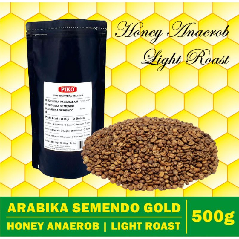 

Kopi Arabika Semendo Gold Honey Anaerob Light Roast 500gr Biji Kopi Bubuk