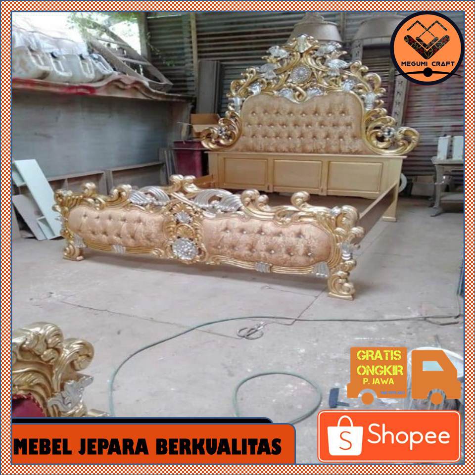 TEMPAT TIDUR JATI UKIR JEPARA MEWAH
