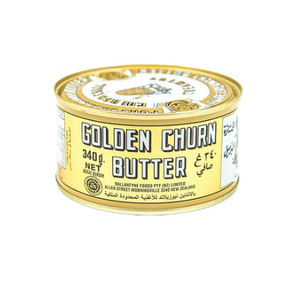 

BUTTER CANNED 12 OZ / GOLDEN CHURN BUTTER SALTED CANNED 340 GR