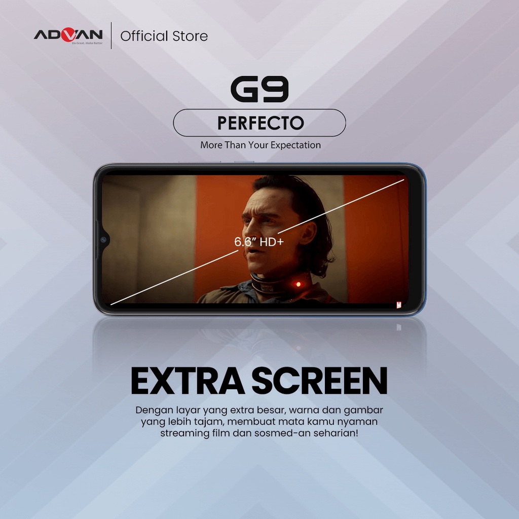 Advan G9 Perfecto (Gold Blue) 6.6 HD+ 4GB 32GB Octacore 1.6GHz Android 10 Garansi Resmi-2