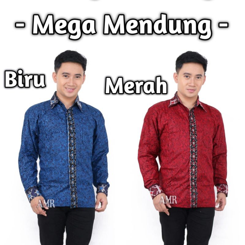 KEMEJA BATIK PRIA BAJU BATIK PRIA MEGA MENDUNG