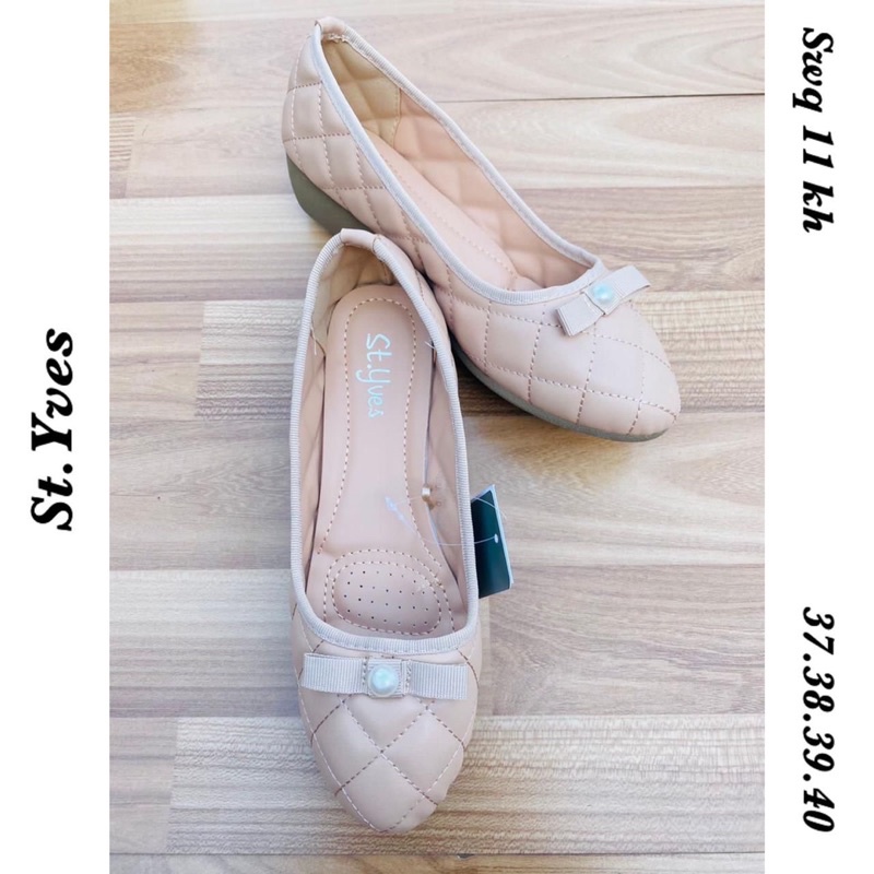 Sepatu Sandal wedges st yves khaki hitam