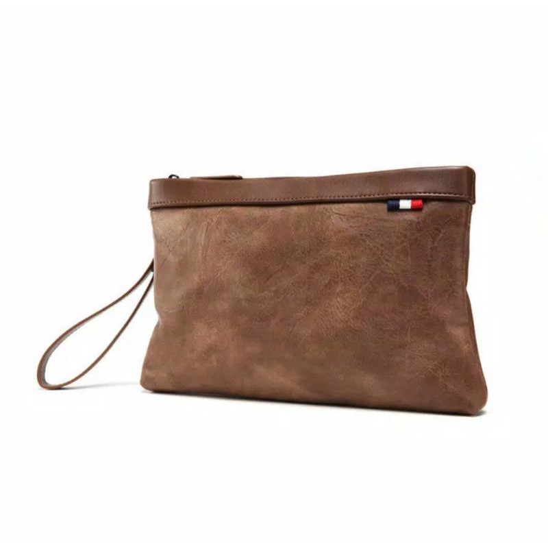 Clutch Pria [ SIAP KIRIM ] Tas Tangan Pria Sintetis Leather